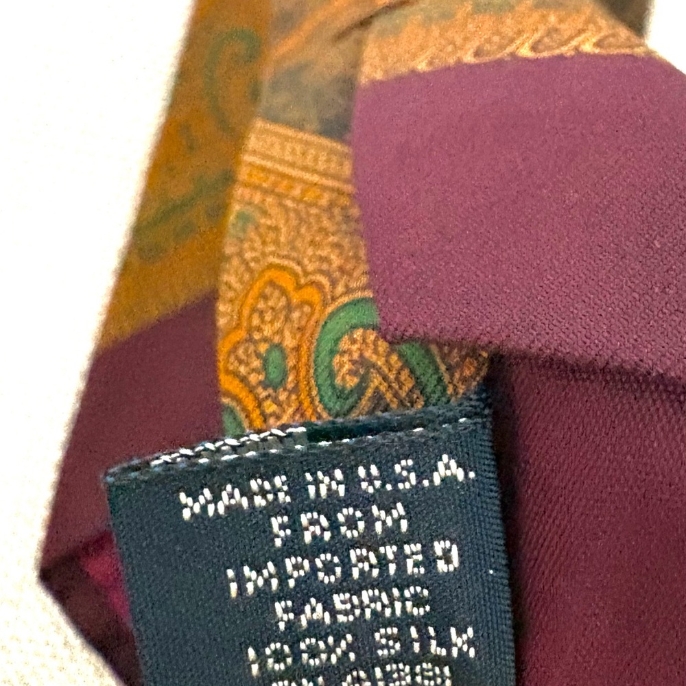 Ralph Lauren Vintage Fox Hunt Scene Silk Tie Made in USA - Picture 3 of 7